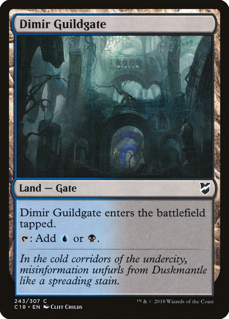 Dimir Guildgate\nCommander: 2018 Edition\nSingle\nMagic The Gathering