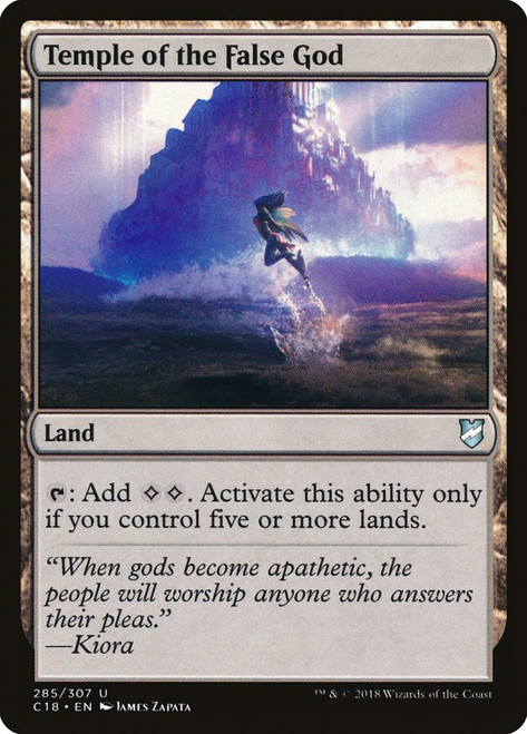 Temple of the False God\nCommander: 2018 Edition\nSingle\nMagic The Gathering