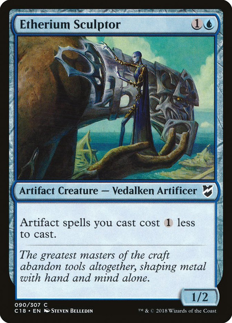 Etherium Sculptor\nCommander: 2018 Edition\nSingle\nMagic The Gathering