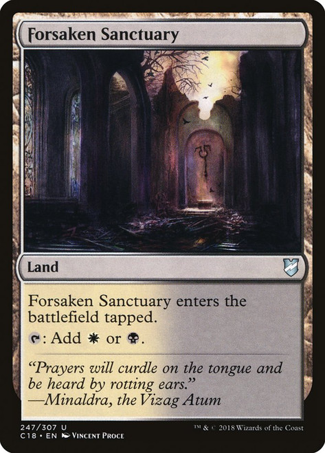 Forsaken Sanctuary\nCommander: 2018 Edition\nSingle\nMagic The Gathering
