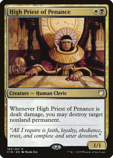 High Priest of Penance\nCommander: 2018 Edition\nSingle\nMagic The Gathering