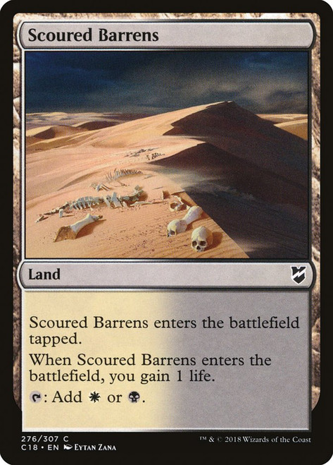 Scoured Barrens\nCommander: 2018 Edition\nSingle\nMagic The Gathering