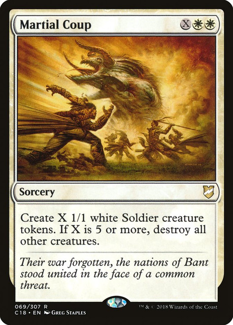 Martial Coup\nCommander: 2018 Edition\nSingle\nMagic The Gathering