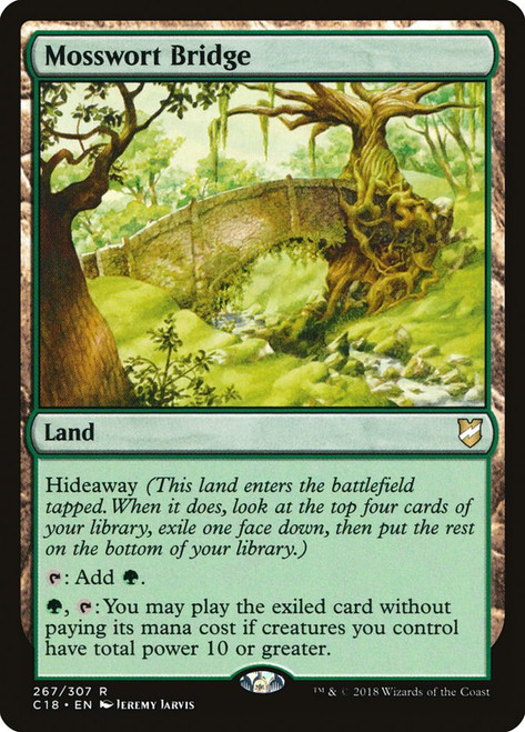 Mosswort Bridge\nCommander: 2018 Edition\nSingle\nMagic The Gathering