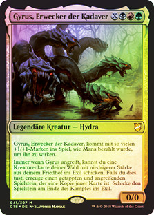 Gyrus, Waker of Corpses
Commander: 2018 Edition - German
Single
Magic The Gathering