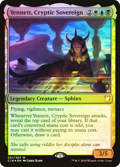 Yennett, Cryptic Sovereign\nCommander: 2018 Edition\nSingle\nMagic The Gathering