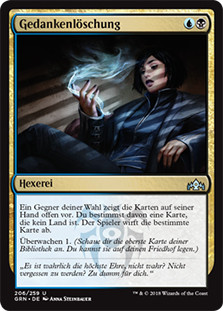 Thought Erasure
Guilds of Ravnica - German
Single
Magic The Gathering