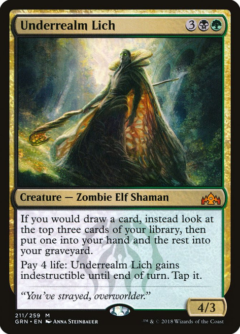 Underrealm Lich\nGuilds of Ravnica\nSingle\nMagic The Gathering