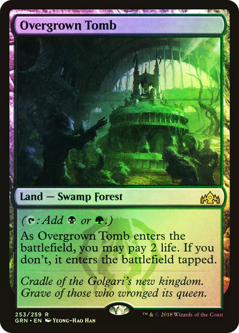 Overgrown Tomb (Borderless) (Galaxy Foil) | Unfinity - Variants