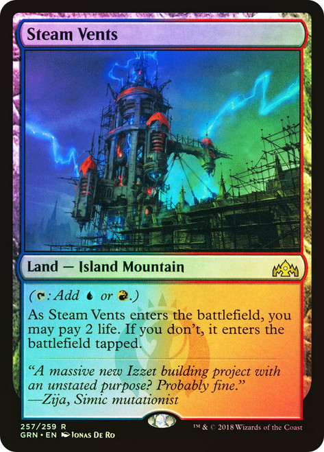 Steam Vents (Full Art) | Masterpiece Series: Zendikar Expeditions 