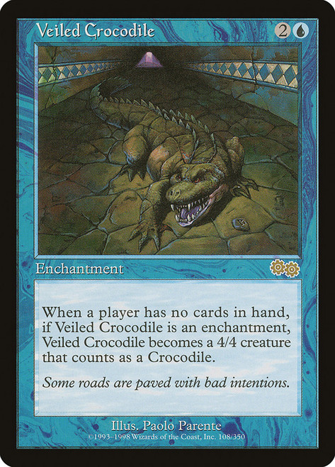 Veiled Crocodile\nUrza's Saga\nSingle\nMagic The Gathering