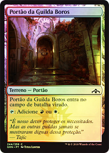 Boros Guildgate (#244)
Guilds of Ravnica (Foil) - Portuguese
Single
Magic The Gathering