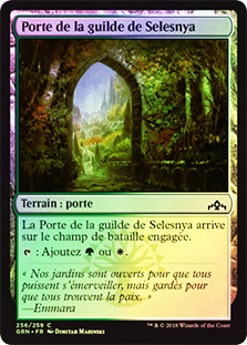 Selesnya Guildgate (#256)
Guilds of Ravnica (Foil) - French
Single
Magic The Gathering