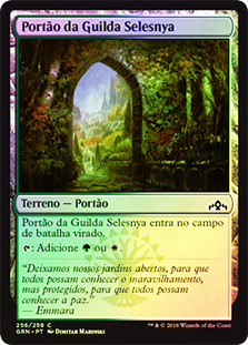 Selesnya Guildgate (#256)
Guilds of Ravnica (Foil) - Portuguese
Single
Magic The Gathering