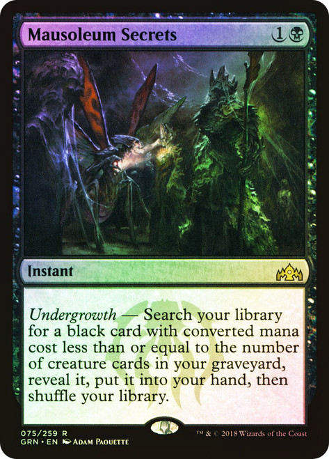 Mausoleum Secrets\nGuilds of Ravnica\nSingle\nMagic The Gathering