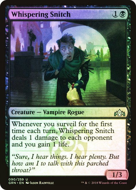 Whispering Snitch\nGuilds of Ravnica\nSingle\nMagic The Gathering