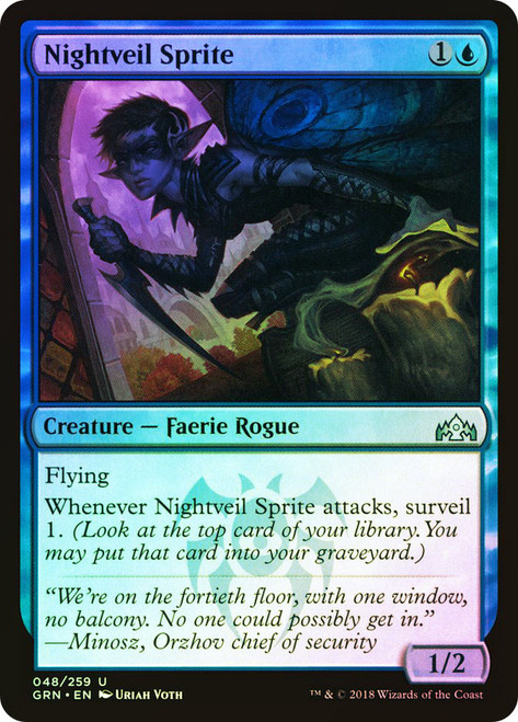 Nightveil Sprite\nGuilds of Ravnica\nSingle\nMagic The Gathering