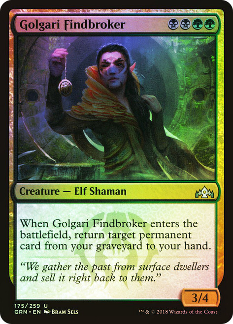 Golgari Findbroker\nGuilds of Ravnica\nSingle\nMagic The Gathering