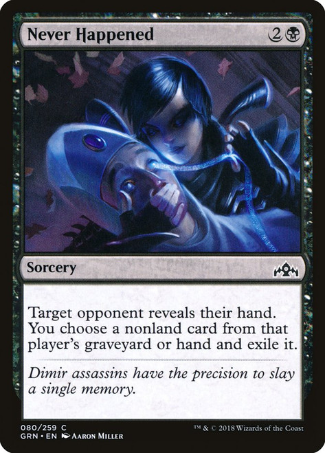 Never Happened\nGuilds of Ravnica\nSingle\nMagic The Gathering