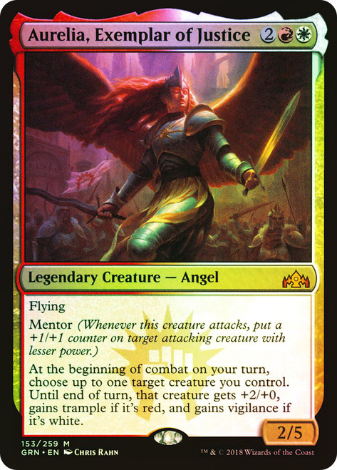 Aurelia, Exemplar of Justice\nGuilds of Ravnica\nSingle\nMagic The Gathering