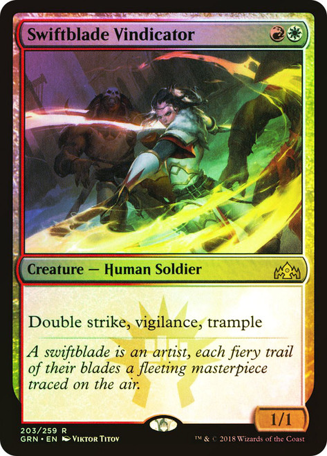 Swiftblade Vindicator\nGuilds of Ravnica\nSingle\nMagic The Gathering