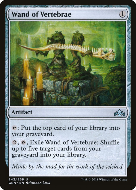 Wand of Vertebrae\nGuilds of Ravnica\nSingle\nMagic The Gathering