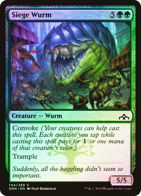 Siege Wurm\nGuilds of Ravnica\nSingle\nMagic The Gathering