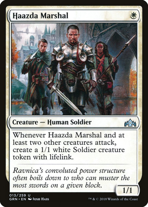 Haazda Marshal\nGuilds of Ravnica\nSingle\nMagic The Gathering