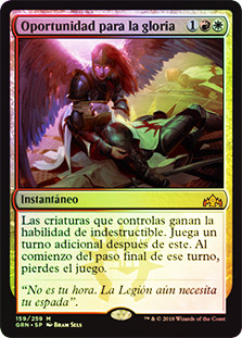 Chance for Glory
Guilds of Ravnica (Foil) - Spanish
Single
Magic The Gathering