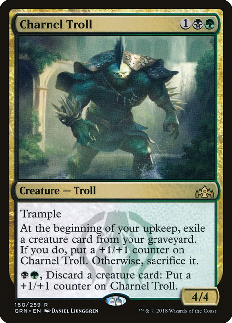 Charnel Troll\nGuilds of Ravnica\nSingle\nMagic The Gathering