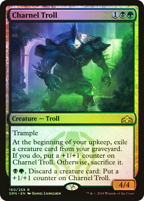 Charnel Troll\nGuilds of Ravnica\nSingle\nMagic The Gathering