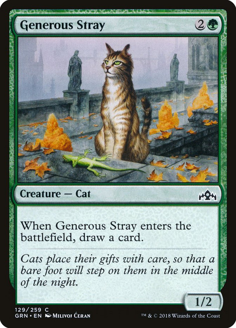 Generous Stray\nGuilds of Ravnica\nSingle\nMagic The Gathering
