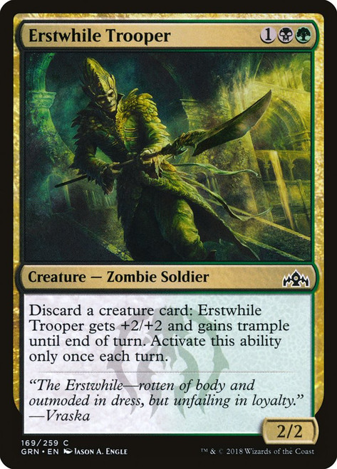 Erstwhile Trooper\nGuilds of Ravnica\nSingle\nMagic The Gathering