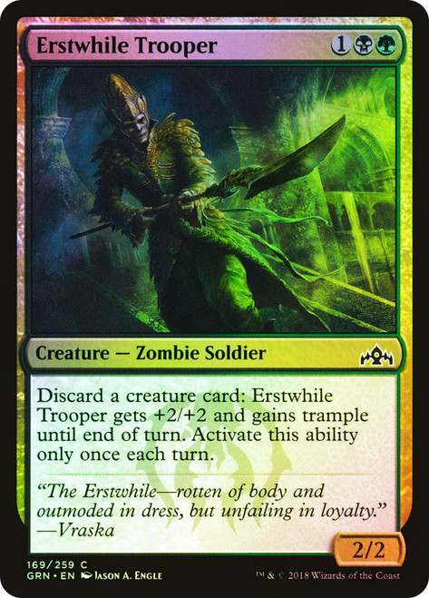 Erstwhile Trooper\nGuilds of Ravnica\nSingle\nMagic The Gathering