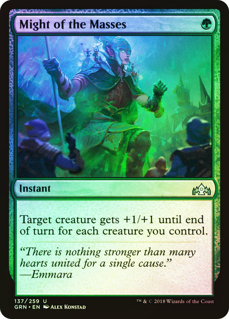 Might of the Masses\nGuilds of Ravnica\nSingle\nMagic The Gathering