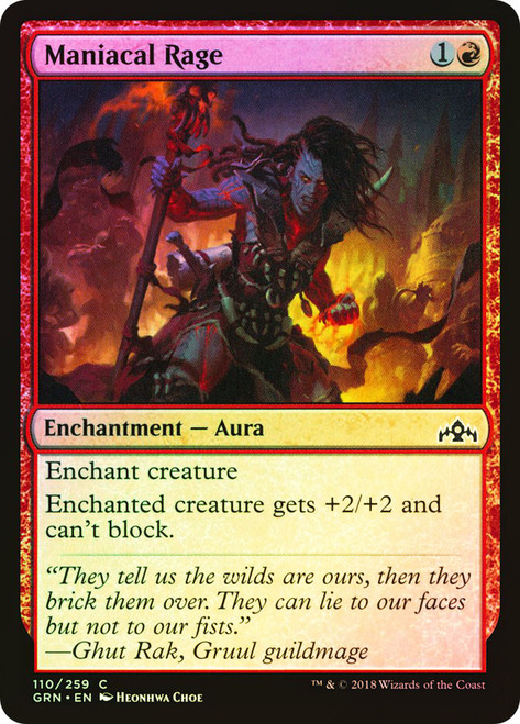 Maniacal Rage\nGuilds of Ravnica\nSingle\nMagic The Gathering