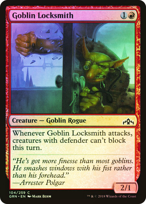 Goblin Locksmith\nGuilds of Ravnica\nSingle\nMagic The Gathering