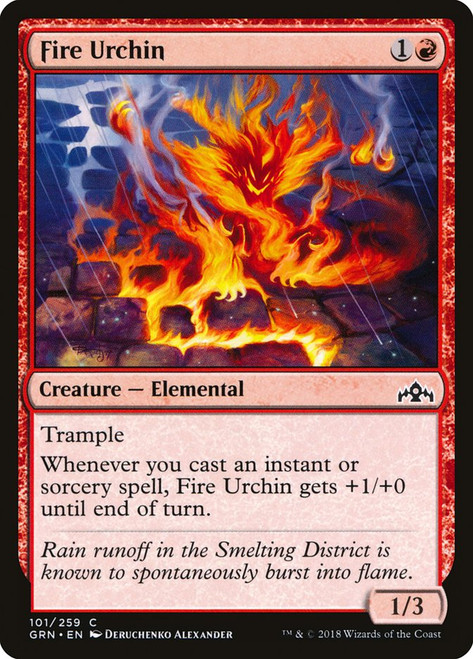 Fire Urchin\nGuilds of Ravnica\nSingle\nMagic The Gathering