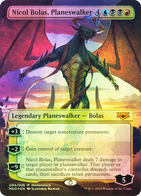 Nicol Bolas, Planeswalker (Borderless)\nMythic Edition\nSingle\nMagic The Gathering