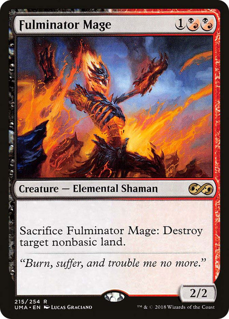 Fulminator Mage
Ultimate Masters
Single
Magic: The Gathering