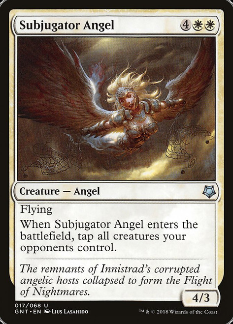 Subjugator Angel\nGame Night: 2018\nSingle\nMagic The Gathering
