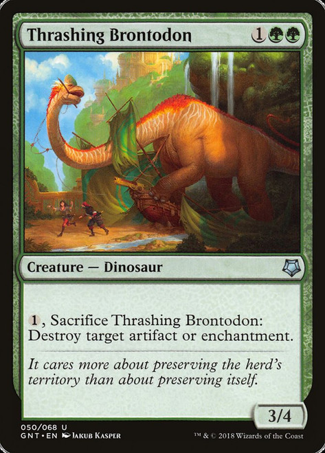 Thrashing Brontodon\nGame Night: 2018\nSingle\nMagic The Gathering
