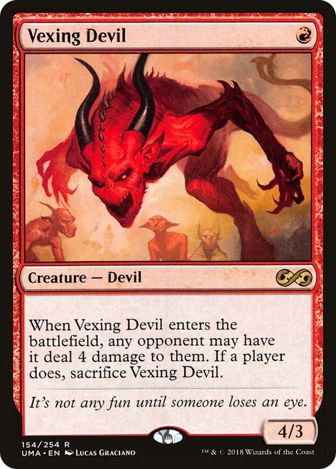 Vexing Devil
Ultimate Masters
Single
Magic: The Gathering