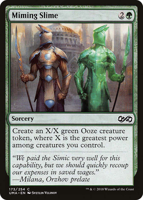 Miming Slime
Ultimate Masters
Single
Magic: The Gathering