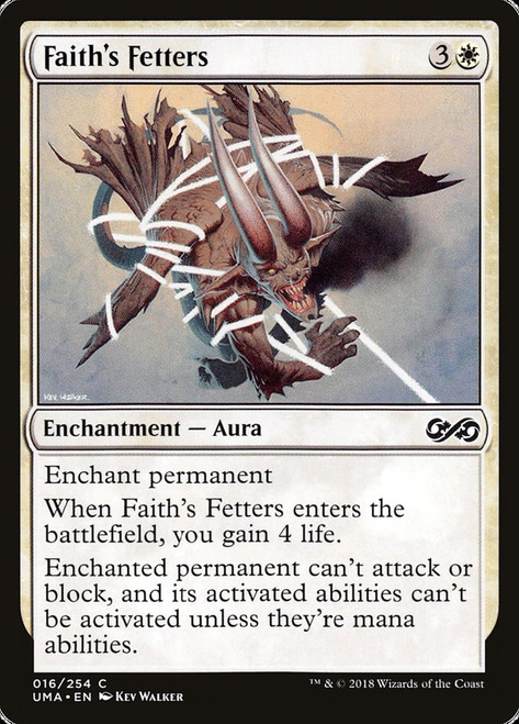 Faith's Fetters\nUltimate Masters\nSingle\nMagic The Gathering