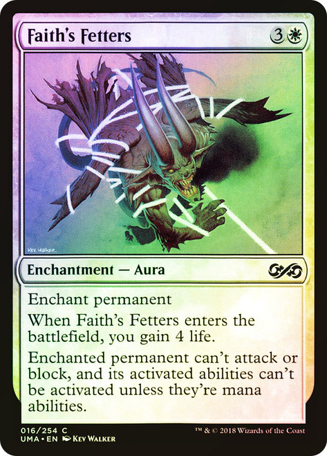 Faith's Fetters\nUltimate Masters\nSingle\nMagic The Gathering