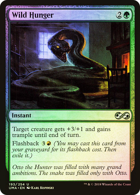 Wild Hunger\nUltimate Masters\nSingle\nMagic The Gathering