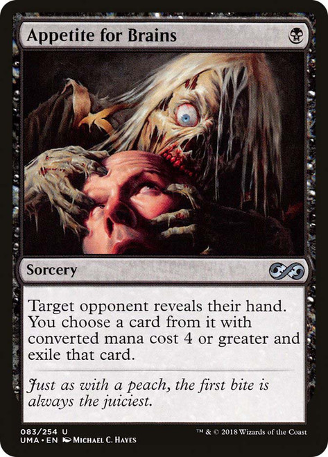 Appetite for Brains
Ultimate Masters
Single
Magic: The Gathering