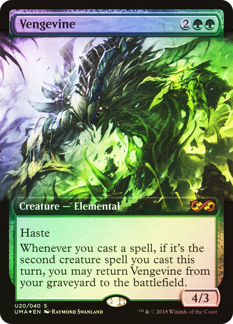 Vengevine (Extended Art)\nUltimate Masters - Variants\nSingle\nMagic The Gathering