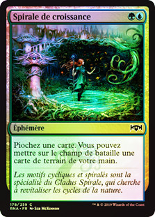 Growth Spiral
Ravnica Allegiance (Foil) - French
Single
Magic The Gathering
